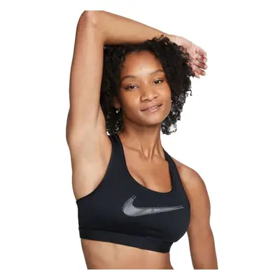 Nike DRI-FIT SWOOSH Sportmelltartó, fekete, méret