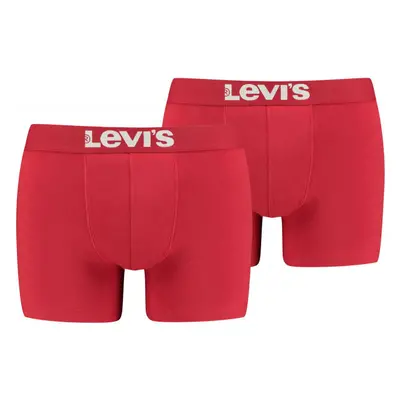 Levi's® MEN SOLID BASIC BOXER 2P Férfi boxeralsó, piros, méret