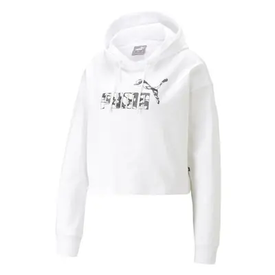 Puma SUMMER SPLASH HOODIE TR Női pulóver, fehér, méret