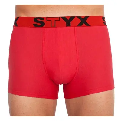 Styx MEN'S BOXERS SPORTS RUBBER Férfi boxeralsó, piros, méret