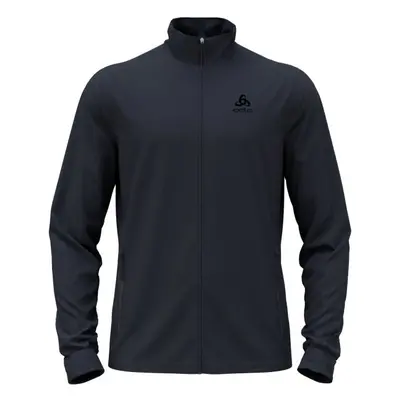 Odlo MID LAYER FULL ZIP BERRA Férfi cipzáras pulóver, fekete, méret