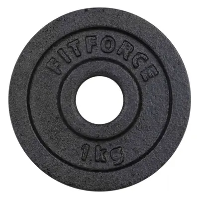 Fitforce SÚLYZÓTÁRCSA 1KG FEKETE 30MM Súlyzótárcsa, fekete, méret