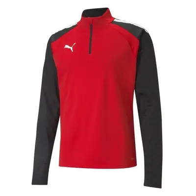 Puma TEAMLIGA 1/4 ZIP TOP Férfi pulóver, piros, méret