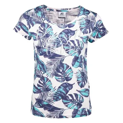 Russell Athletic TROPICAL WOMEN T-SHIRT Női póló, kék, méret