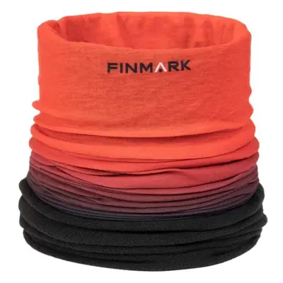 Finmark FSW-239 Multifunkcionális kendő fleece résszel, narancssárga, méret