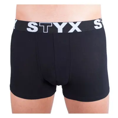 Styx MEN'S BOXERS SPORTS RUBBER Férfi boxeralsó, fekete, méret