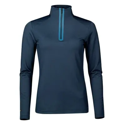 Halti MOODI HALF ZIP SHIRT W Női thermo póló, sötétkék, méret