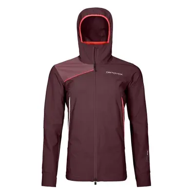 ORTOVOX PALA HOODED JACKET W Női kabát, bordó, méret