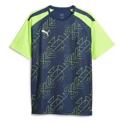 Puma TEAMLIGA GRAPHIC JERSEY Férfi futballpóló, sötétkék, méret