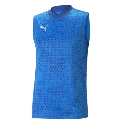 Puma TEAMCUP TRAINING JERSEY SL Férfi futball ujjatlan felső, kék, méret