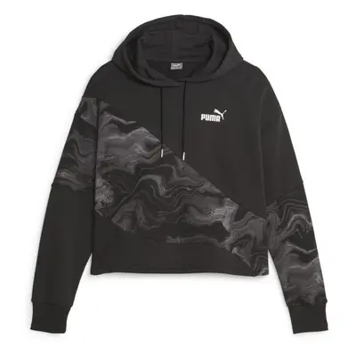 Puma POWER CAT HOODIE Női pulóver, fekete, méret