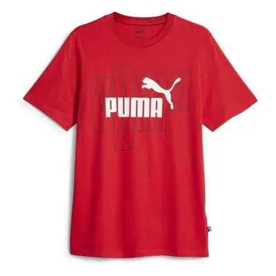 Puma GRAPHICS NO.1 TEE Férfi póló, piros, méret