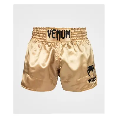 Venum CLASSIC MUAY THAI SHORTS Thai boksz rövidnadrág, arany, méret