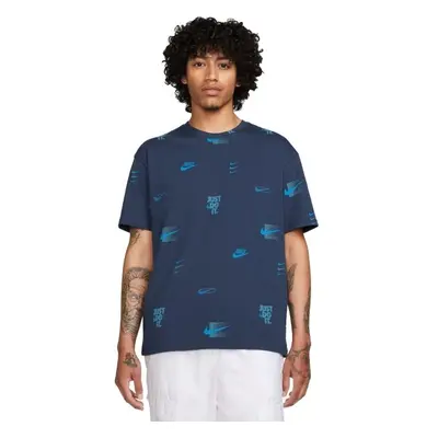 Nike NSW TEE M90 12MO LBR AOP Férfi póló, sötétkék, méret