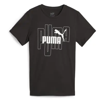 Puma GRAPHICS NO.1 LOGO TEE Fiú póló, fekete, méret