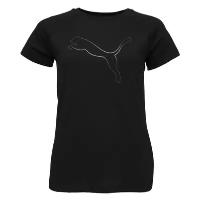 Puma MOTION LOGO TEE Női póló, fekete, méret