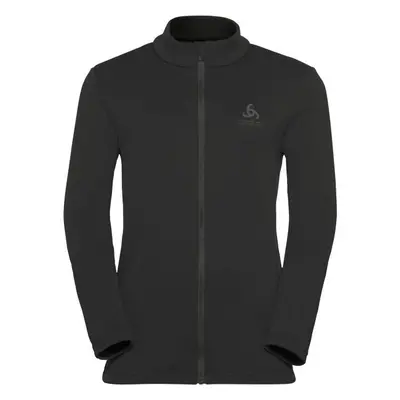 Odlo MID LAYER FULL ZIP BERRA KIDS Gyerek pulóver, fekete, méret