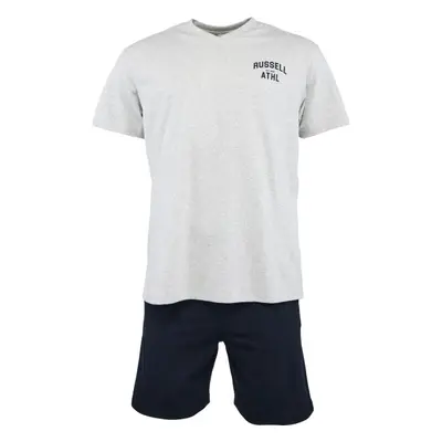 Russell Athletic SET TEE SHORT Férfi pizsama szett, szürke, méret