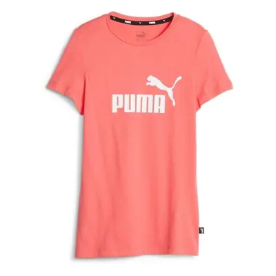 Puma ESS LOGO TEE G Lány póló, lazac, méret