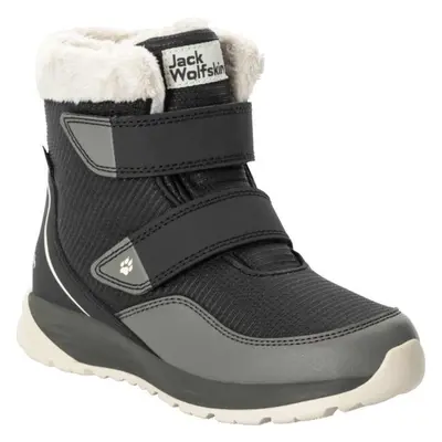 Jack Wolfskin POLAR WOLF TEXAPORE MID VC K Gyerek téli cipő, fekete, méret