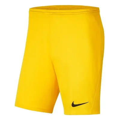 Nike DRI-FIT PARK JR TQO Fiú rövidnadrág focira, sárga, méret