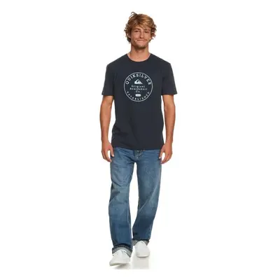 Quiksilver CIRCLE TRIM Férfi póló, sötétkék, méret