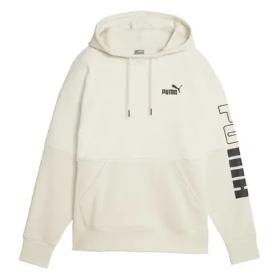 Puma POWER COLOR BLOCK HIGT NECK HOODIE Női pulóver, bézs, méret