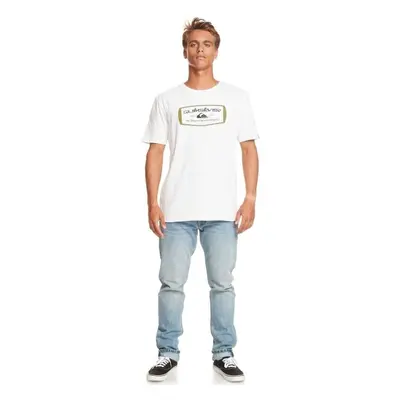 Quiksilver QS MIND BARREL SS Férfi póló, fehér, méret