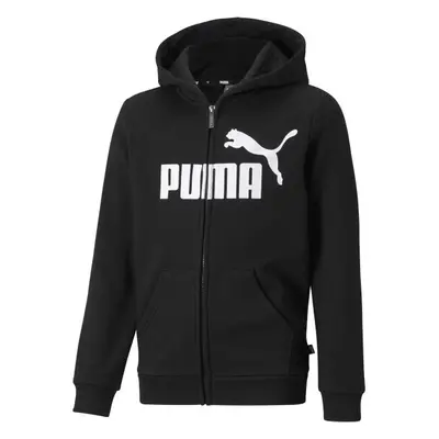 Puma ESSENTIALS BIG LOGO FZ HOODIE FL B Gyerek pulóver, fekete, méret