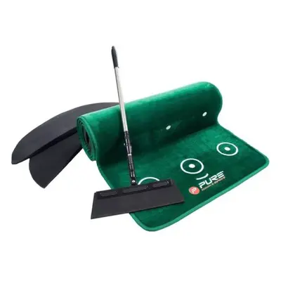 PURE IMPROVE DUAL GRAIN PUTTING MAT Golf putting gyakorlószőnyeg, sötétzöld, méret