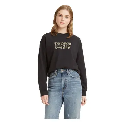 Levi's® GRAPHIC STANDARD CREW Női pulóver, fekete, méret