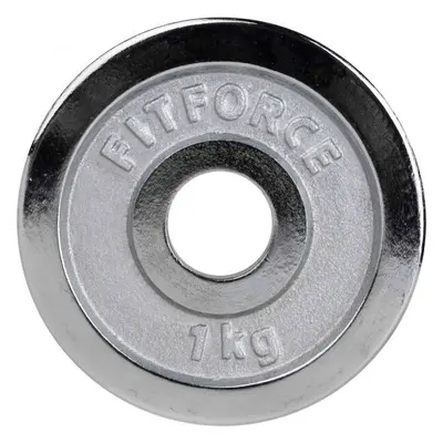 Fitforce Súlytárcsa 1KG KRÓM 30MM Súlytárcsa, ezüst, méret