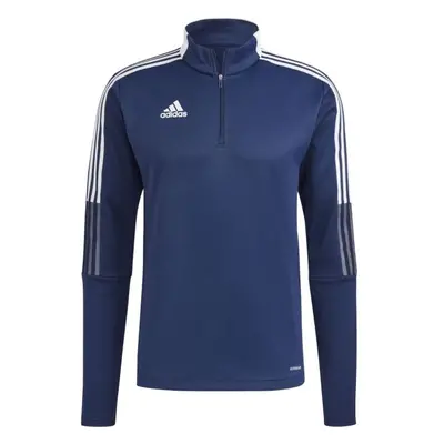 adidas TIRO21 WRM TOPY Junior futball pulóver, sötétkék, méret