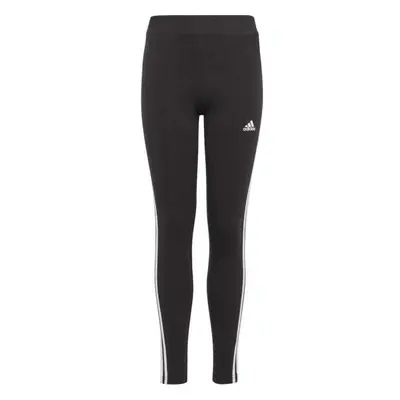 adidas G ESSENTIALS 3-STRIPES COTTON LEGGINGS Lány leggings, fekete, méret