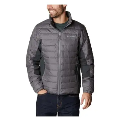 Columbia POWDER LITE HYBRID JACKET Férfi kabát, szürke, méret