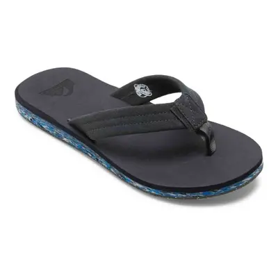 Quiksilver CARVER SUEDE RECYCLED Férfi flip-flop, fekete, méret