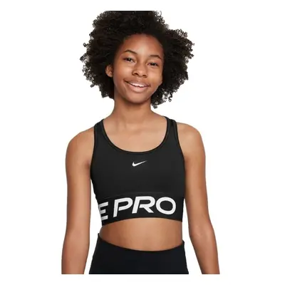 Nike PRO SWOOSH Lány sportmelltartó, fekete, méret