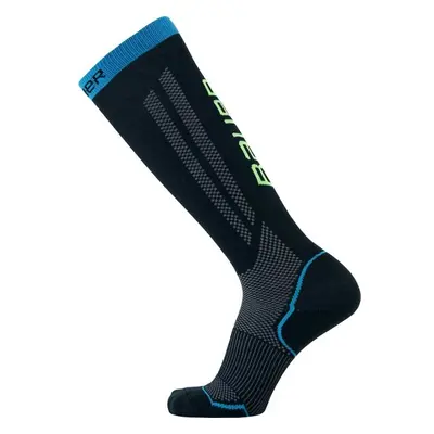 Bauer PERFORMANCE TALL SKATE SOCK Hosszú szárú kompressziós zokni, fekete, méret