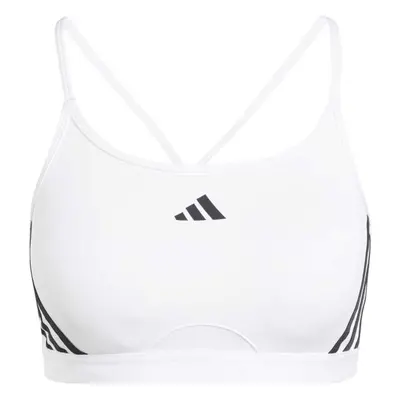 adidas AEROREACT TRAINING LIGHT-SUPPORT 3-STRIPES BRA Női sportmelltartó, fehér, méret