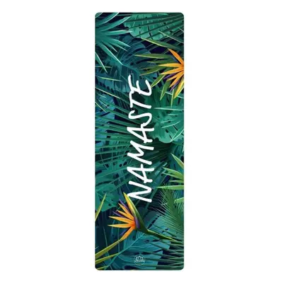 YOGGYS TRAVEL YOGA MAT 1.5 MM NAMASTE Utazó jógamatrac, sötétzöld, méret