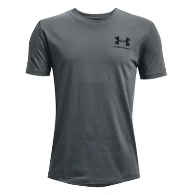 Under Armour SPORTSTYLE LEFT CHEST SS Rövidujjú fiú póló, sötétszürke, méret