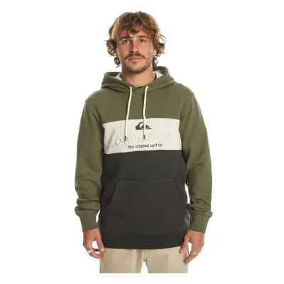 Quiksilver EMBOSS BLOCK Férfi pulóver, fekete, méret