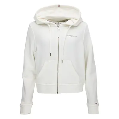 Tommy Hilfiger REG MINI CORP ZIP HOODIE Női pulóver, fehér, méret