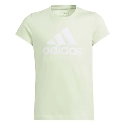 adidas BIG LOGO TEE Lány felső, világoszöld, méret