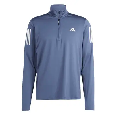 adidas OWN THE RUN HALF-ZIP Férfi felső futáshoz, kék, méret