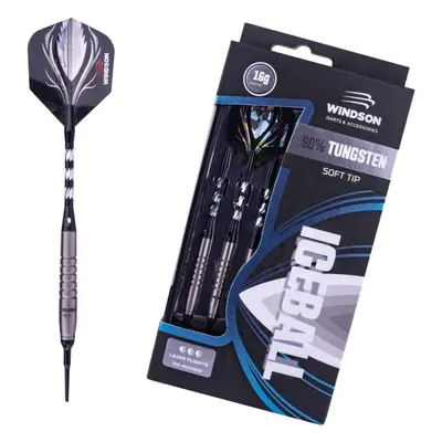 Windson ICEBALL G TUNGSTEN SET Volfrám darts nyilak puha hegyekkel, fekete, méret