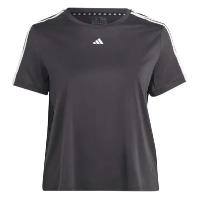 adidas TRAIN ESSENTIALS 3-STRIPES Női póló sportoláshoz, fekete, méret