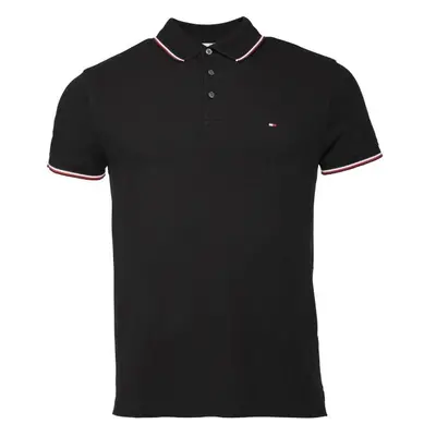 Tommy Hilfiger RWB TIPPED SLIM POLO Férfi póló, fekete, méret