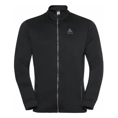 Odlo MID LAYER FULL ZIP BERRA Férfi cipzáras pulóver, fekete, méret