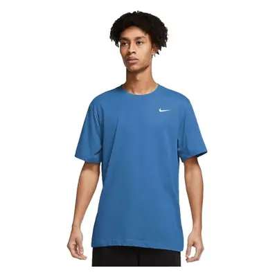 Nike DRY TEE DFC CREW SOLID Férfi póló edzéshez, kék, méret